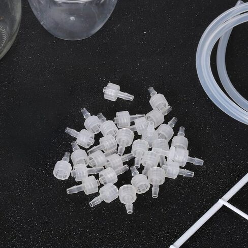 AIEX 30 قطعة محول مقرنة حقنة، واضح ذكر Luer حقنة قفل 1/8 Luer قفل مجموعة موصل إلى مقرنة in Saudi Arabia