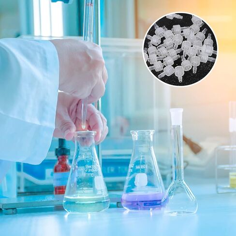 AIEX 30 قطعة محول مقرنة حقنة، واضح ذكر Luer حقنة قفل 1/8 Luer قفل مجموعة موصل إلى مقرنة in Saudi Arabia