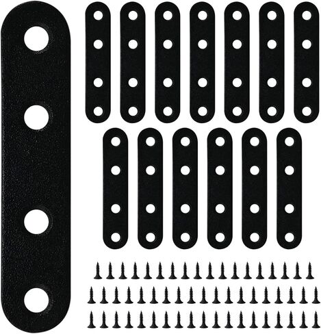 14PCS Black Straight Flat BrMLK,Stainless Steel Sturdy BrMLK s,Flat Metal BrMLK f in Saudi Arabia