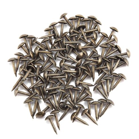 100pcs Thicken Iron Nails Fasteners Sturdy for Furniture Drum Wooden Door Sofa Handicraft in Saudi Arabia