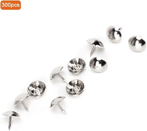 Alomejor Upholstery Nail Vintage Style Decorative Studs for Furniture Jewelry Box, 300Pcs Silver White Iron Nail for Crafting Projects and Wooden Doors in Saudi Arabia