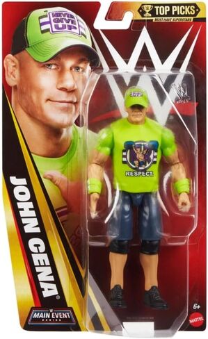 لعبة WWE John Cena 2026 Mattel Main Event Series Top Picks لعبة شخصية المصارعة جولة التقاعد in Saudi Arabia