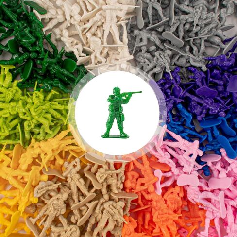 200 قطعة من لعبة رجال الجيش، مجموعة ألعاب شخصية جندي مع 10 ألوان و10 أوضاع، بلاستيك كلاسيكي أخضر كاكي، الحرب العالمية الثانية، WW2، رجل الجيش العسكري للأولاد 6-8 8-12 in Kuwait