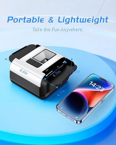 ماكينة خلط البطاقات الأوتوماتيكية مع الأوضاع التلقائية واليدوية - ماكينة خلط البطاقات الكهربائية الهادئة والقابلة لإعادة الشحن والمحمولة لمدة 1-2 طابق | مثالية للبوكر، أونو، بلاك جاك، سكيب بو، المرحلة 10، ليلة الألعاب المنزلية in Kuwait