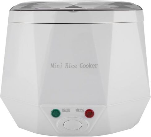 Portable 24V Electric Food Steamer for Truck, Multifunctional Rice Cooker for Company White Collar and Students, Safe PP Material, Surface (White) in Saudi Arabia