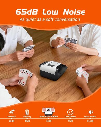 ماكينة خلط البطاقات الأوتوماتيكية، ماكينة خلط البطاقات الكهربائية القابلة لإعادة الشحن والمحمولة لمدة 1-2 طابق، مثالية للبوكر، UNO in Kuwait