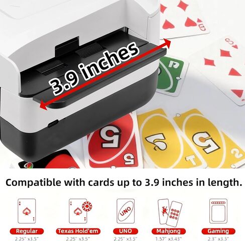 Automatic Card Shuffler 2 Deck, Rechargeable Card Shuffle Machine for Poker, UNO, Blackjack, Skip-Bo, Phase 10 in Saudi Arabia