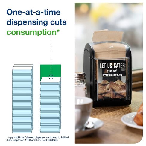 Tork Xpressnap Fit Natural Dispenser Napkin N14, C-Fold, 1 ply, 240 napkins, 4.192in x 3.248in each, 506700 in Saudi Arabia