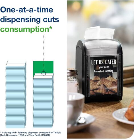 Tork Xpressnap Fit White Dispenser Napkin N14، C-Fold، طبقة واحدة، 240 منديل، 4.252 × 3.248 بوصة لكل منهما، 500700 in Saudi Arabia