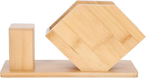 Napkin Holder with Toothpick Box, Large Vertical Fan-shaped Tissue Dispenser 13x24cm, Restaurant and Hotel Desktop Napkin Stand for Dining Table Storage in Kuwait