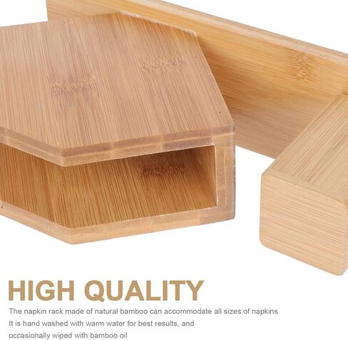 NUOBESTY Napkin Holder Fan Shaped Tissue Box with Toothpick Storage, Large Vertical Napkin Rack 13x24cm for Dining Table and Hotel Use in Saudi Arabia