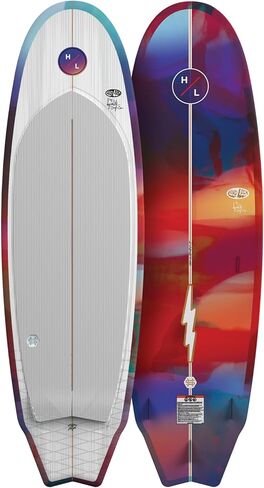 Hyperlite Landlock Longboard-Inspired Wake Surf Board - for Beginners to Intermediate Riders - Catching All Waves Behind The Boat - 5’9" in Saudi Arabia