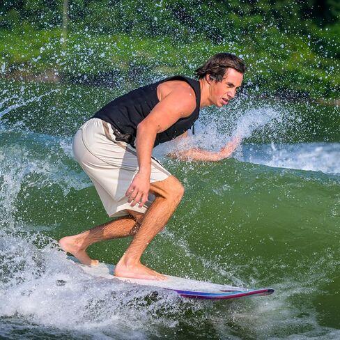Hyperlite Landlock Longboard-Inspired Wake Surf Board - for Beginners to Intermediate Riders - Catching All Waves Behind The Boat - 5’9" in Saudi Arabia