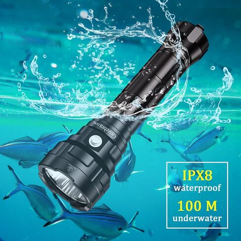 ضوء الغوص، D70 13000 لومن مصباح يدوي للغوص فائق السطوع، أضواء غوص قابلة لإعادة الشحن تحت الماء، مصباح يدوي مقاوم للماء تحت الماء في أعماق البحار in Kuwait