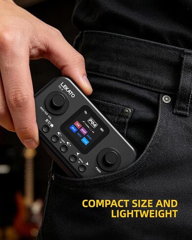 LEKATO Portable Multi Effects Guitar Pedal with 6 Modules, 60+ Built-In Effects,20 Amp Modeling & Ir Loading, 80 Tone Preset Slots, Otg Usb Audio Interface & Bluetooth for Practice Recording in Saudi Arabia