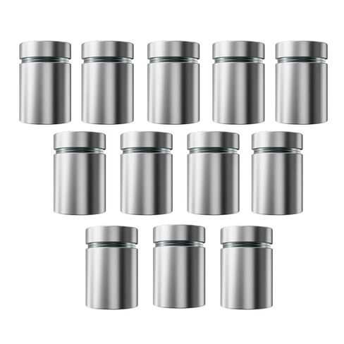 4 Pack Sign Standoff Screws 3/4" x 1" Stainless Steel Stand Offs Wall Mounts Advertising Screw Hardware for Acrylic Signs, Silver Standoffs in Saudi Arabia