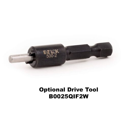 E-Z Lok Externally Threaded Insert, C12L14 Carbon Steel, Meets AISI 12L14, #10-24 Internal Threads, 3/8"-16 External Threads, 0.406" Length, Made in US (Pack of 10) in Saudi Arabia