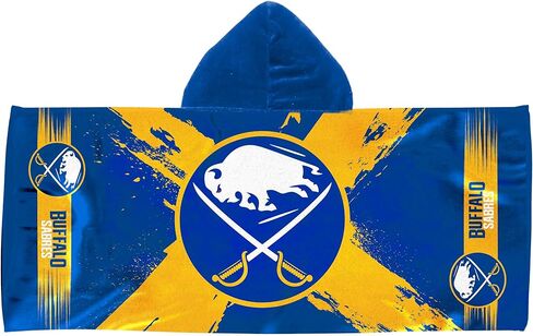 منشفة من الألياف الدقيقة بغطاء للرأس للشباب من Northwest Buffalo Sabers NHL Cross Out مقاس 22 × 51 بوصة in Saudi Arabia