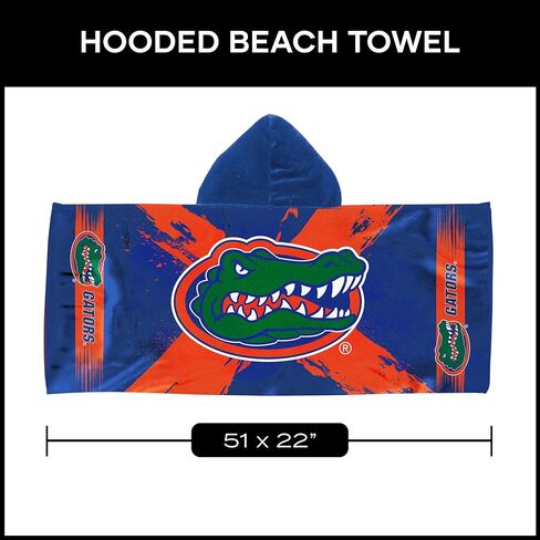 Northwest Florida Gators NCAA Cross Out Youth Hooded Micro Fiber Towel 22 x 51 Inches in Saudi Arabia