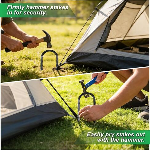 12 Inch Trampoline Wind Stakes, 8PCS Heavy Duty U Stakes, Rebar Ground Anchors, Trampoline Anchors, Galvanized Steel Tent Stakes for High Wind, Yard, Fence and Soccer Goals in Saudi Arabia