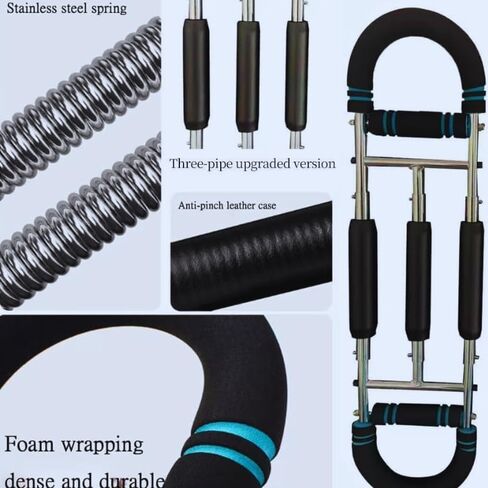 Twister Arm Trainer Adjustable 9-Level (20-270lbs) Forearm & Chest Workout Equipment, Power Twister Bar Chest Expander for Arm, Shoulder & Upper Body Home Gym Strength Training in Saudi Arabia