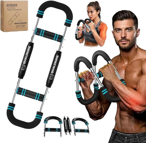 Ultimate Twister Arm Trainer for Men & Women, 3-Level Portable Chest and arm Trainer (40–110 lbs), 27° Ergonomic Arm Workout Equipment, Adjustable Chest Machine Home Gym & Travel Fitness Tool in Saudi Arabia