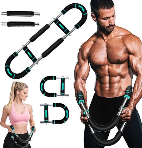Adjustable Twister Arm Trainer 40-100lb & Chest Workout Equipment for Men, Arm & Chest Exerciser, Portable Power Twister Bar for Upper Body, Triceps & Shoulder Strength Training in Saudi Arabia