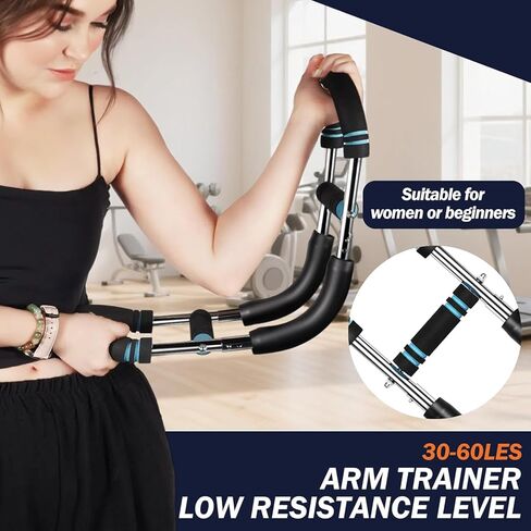 Adjustable Twister Arm Trainer 40-100lb & Chest Workout Equipment for Men, Arm & Chest Exerciser, Portable Power Twister Bar for Upper Body, Triceps & Shoulder Strength Training in Saudi Arabia