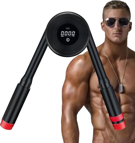 Hydraulic Arm Exerciser 22–440LBS with LED Display – Adjustable Power Chest Workout Equipment for Chest, Arm, Shoulder & Back – Count & Timer Strength Trainer for Men Home Gym in Kuwait