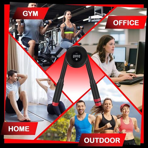 Hydraulic Arm Exerciser 22–440LBS with LED Display – Adjustable Power Chest Workout Equipment for Chest, Arm, Shoulder & Back – Count & Timer Strength Trainer for Men Home Gym in Kuwait