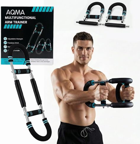 Arm Twister Trainer & Chest Expander for Men and Women, Adjustable Power Twister Bar with Dual Spring Resistance (60–100 lb), Upper Body Strength Equipment for for Home Gym Workouts in Saudi Arabia