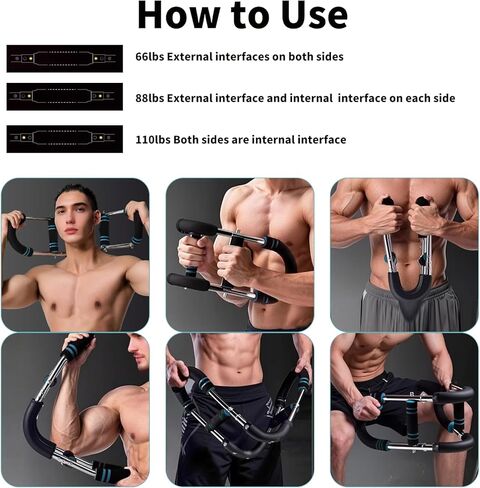 Adjustable Men's Chest Exercise Equipment with Arm Trainer - Used for Muscle Training, Forearm, Shoulder, and Body Strength Fitness Equipment, Very Portable in Saudi Arabia