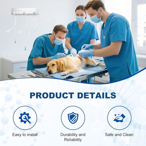 2Pack Endotracheal Tube Holder 304 Stainless Steel Rack Wall Hanging Frame Endotracheal Tube Holders Intubation Hanger for Veterinary Equipment Supplies（2.0-12） in Kuwait