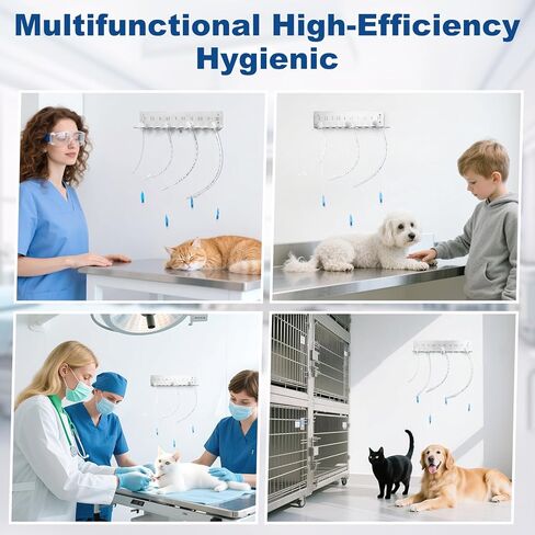 2Pack Endotracheal Tube Holder 304 Stainless Steel Rack Wall Hanging Frame Endotracheal Tube Holders Intubation Hanger for Veterinary Equipment Supplies（2.0-12） in Kuwait