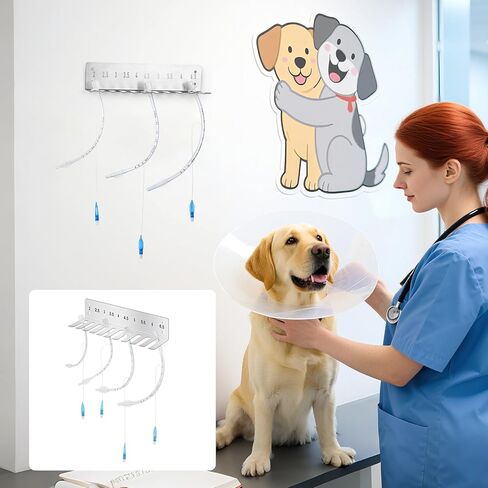2Pack Endotracheal Tube Holder 304 Stainless Steel Rack Wall Hanging Frame Endotracheal Tube Holders Intubation Hanger for Veterinary Equipment Supplies（2.0-12） in Kuwait