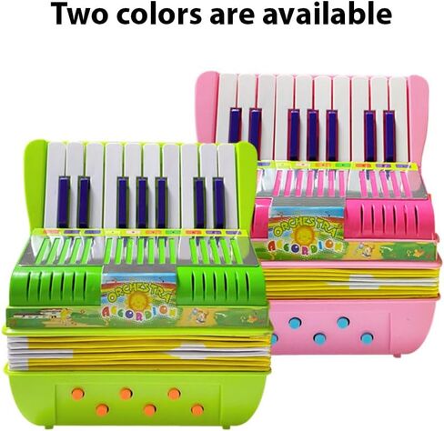 HXBER Mini 17-Key 6-bass Accordion ABS Material with Buckle Musical Instrument for Beginners Lightweight Button Accordion Hand-Eye Coordination Stage Performance in Saudi Arabia