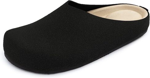 Athlefit Women's Slip On Suede Clogs Comfortable Cork Footbed Mules Shoes with Arch Support for Nurse Work Outdoor Travel in Saudi Arabia