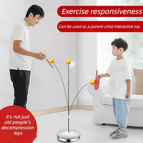 Table Tennis Toy Set with Base-Entertainment and Exercise for The Elderly, Hand Therapy, Brain Training, postoperative Recovery, Parkinson's Disease Prevention, Decompression and Indoor Activities. in Saudi Arabia