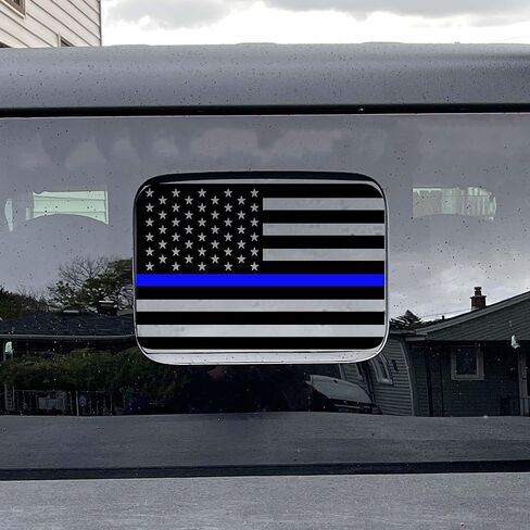 Zhizhong Rear Middle Window Decal Compatible with Jeep Gladiator JT 2020 2021 2022 2023, American Flag Back Center Sliding Window Glass Vinyl Sticker in Kuwait