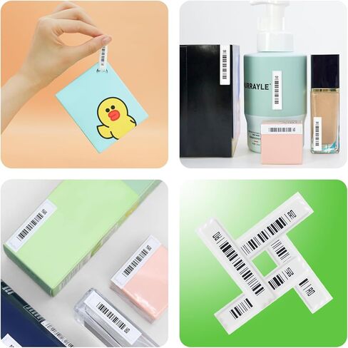 ملصق ملصقات أمان 58 كيلو هرتز، 1000 قطعة من الباركود المزيف، حزمة ملصقات باركود وهمية، علامات أمان، ملصقات ناعمة مع رموز شريطية وهمية لمعدات مكافحة السرقة للبيع بالتجزئة in Kuwait