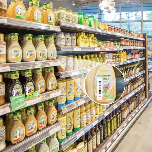 ملصق ملصقات أمان 58 كيلو هرتز، 1000 قطعة من الباركود المزيف، حزمة ملصقات باركود وهمية، علامات أمان، ملصقات ناعمة مع رموز شريطية وهمية لمعدات مكافحة السرقة للبيع بالتجزئة in Kuwait