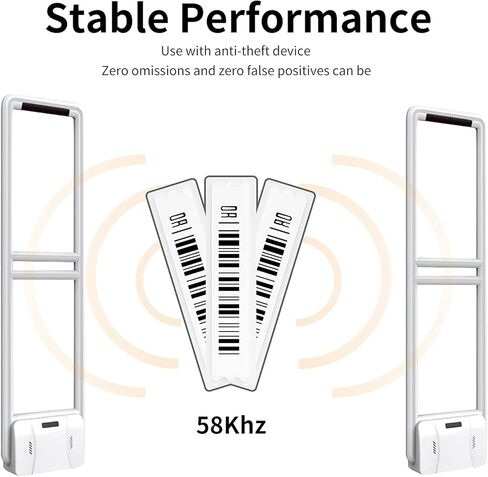 ملصق ملصقات أمان 58 كيلو هرتز، 1000 قطعة من الباركود المزيف، حزمة ملصقات باركود وهمية، علامات أمان، ملصقات ناعمة مع رموز شريطية وهمية لمعدات مكافحة السرقة للبيع بالتجزئة in Kuwait