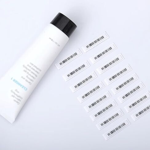 ملصق ملصقات أمان 58 كيلو هرتز، 1000 قطعة من الباركود المزيف، حزمة ملصقات باركود وهمية، علامات أمان، ملصقات ناعمة مع رموز شريطية وهمية لمعدات مكافحة السرقة للبيع بالتجزئة in Kuwait