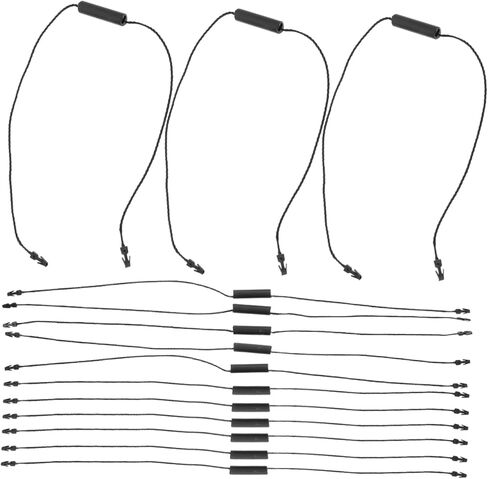 NUOBESTY 1 Pack Cylinder Double Lock Tag Fasteners Black Clothing Hang Tag Strings for Garments Shoes Bags and Apparel Convenient Design for Quick Attachment in Saudi Arabia