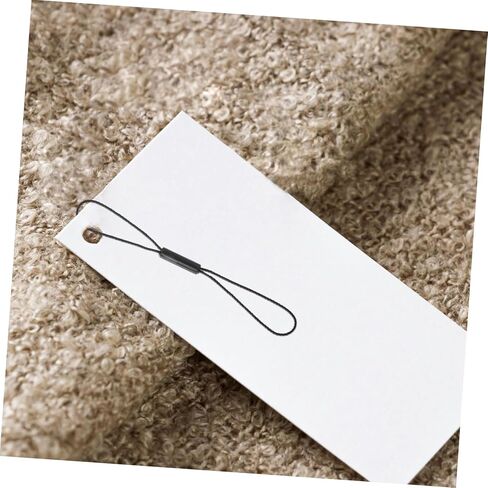 NUOBESTY 1 Pack Cylinder Double Lock Tag Fasteners Black Clothing Hang Tag Strings for Garments Shoes Bags and Apparel Convenient Design for Quick Attachment in Saudi Arabia