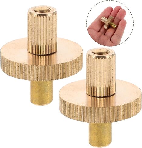 Brass Double Bass Bridge Screws 1 Pair Split Bridge Replacement Fittings for Upright Bass Instrument Repair Accessories in Saudi Arabia