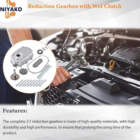 22mm Complete 2:1 Reduction Gearbox with Wet Clutch ASU000631 Fit H'-onda GX160 GX200 Engine in Kuwait