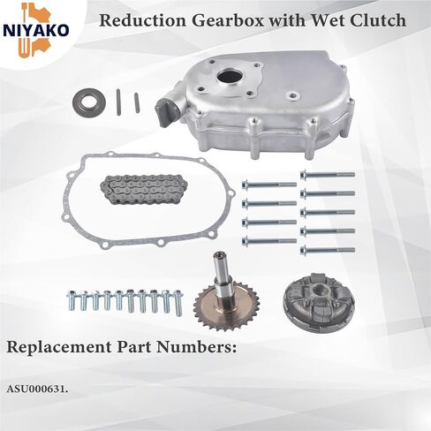 22mm Complete 2:1 Reduction Gearbox with Wet Clutch ASU000631 Fit H'-onda GX160 GX200 Engine in Kuwait
