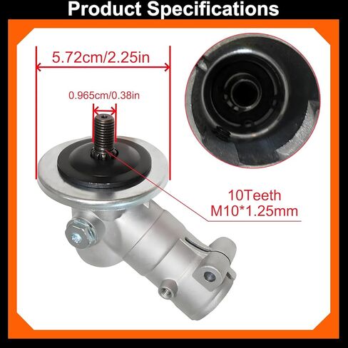 Gearbox 537333802 Replacement fits for Husqvarna 324LX, 324LDX, 325CX, 325LX, 326L, 326LS, 525L, 525LS, 525LK, 525LST No. 537199202 / 503941201 / 503941101 / 537041001 / Weed Eater String Trimmers in Kuwait