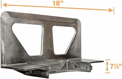 Nose Plate -18" x 7.5" Die Cast Aluminum Plate for 2 Wheel Hand Truck - Upgrade Your Portable Dolly with Truck Accessories for Upright Hand Cart-Hand Truck Parts for Heavy Duty Use in Kuwait